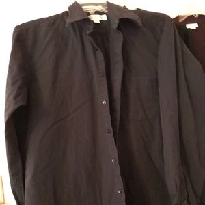 Perry Ellis L/S Black Dress Shirt Size 16